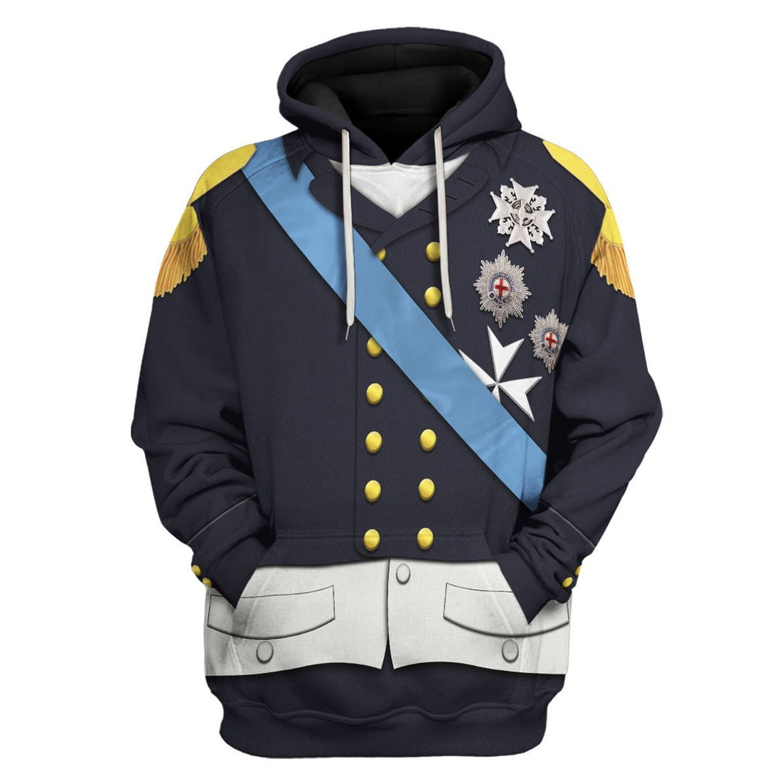 Louis Xviii Of France Fleece Hoodie / S Qm1623