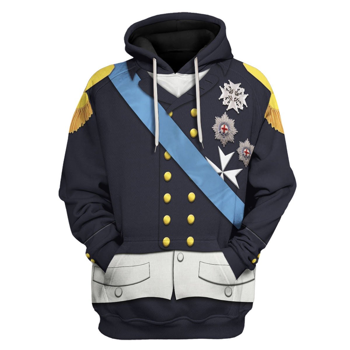 Louis Xviii Of France Fleece Hoodie / S Qm1623