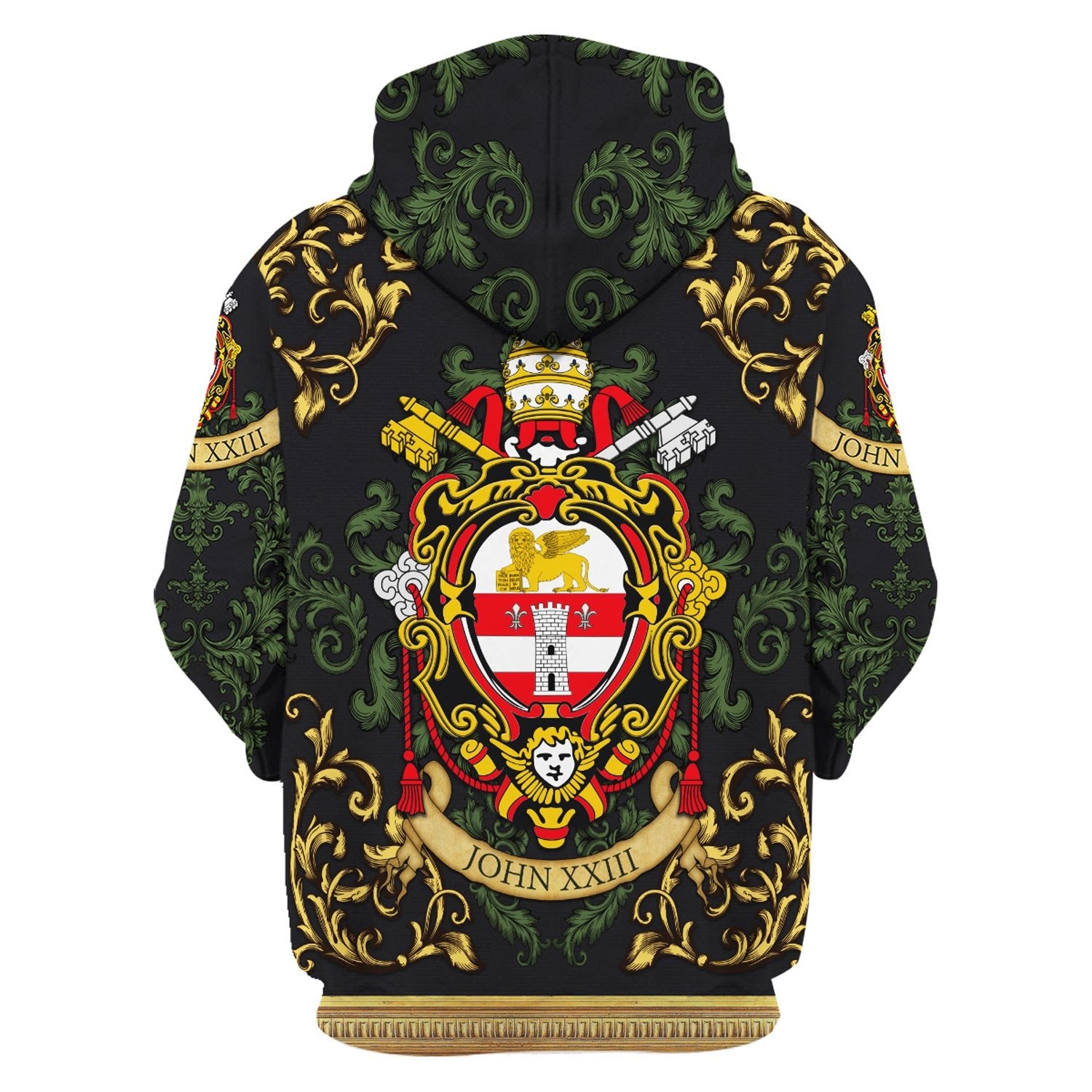 Customspig Unisex Tops Pullover Sweatshirt John XXIII Coat Of Arms 3D Apparel