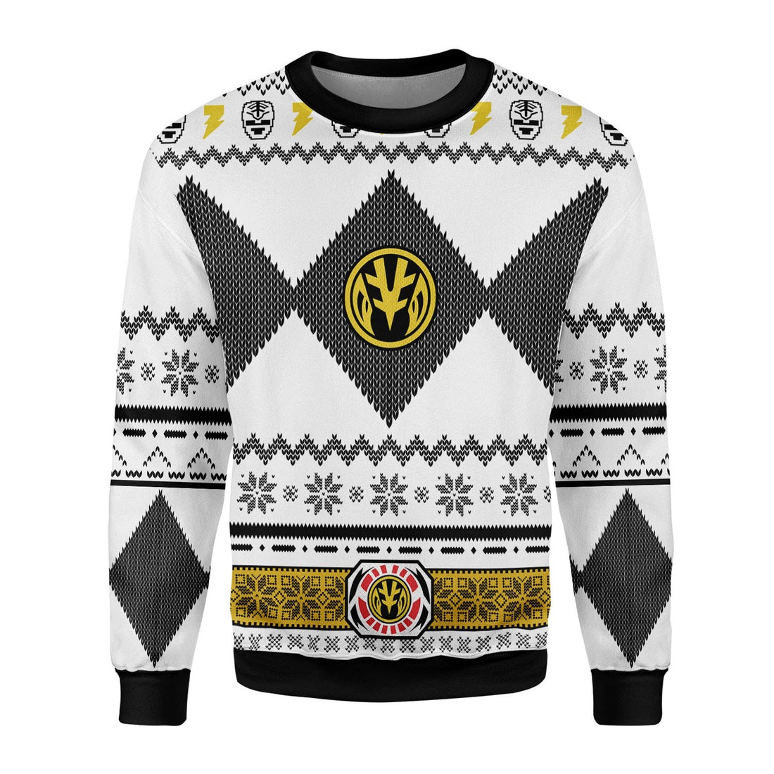 HumansBold White Power Rangers Tops