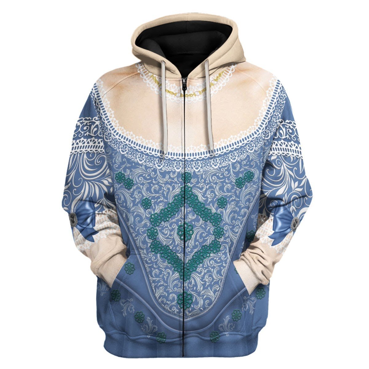 Marie Antoinette - Queen of France Fleece Zip Hoodie