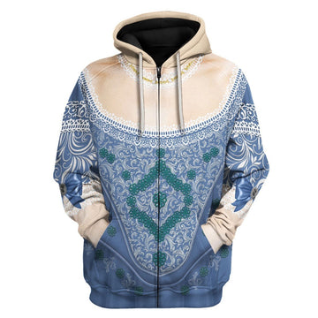 Marie Antoinette - Queen of France Fleece Zip Hoodie