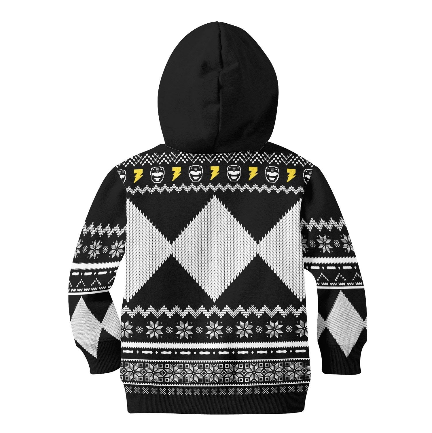 HumansBold 3D Kid Hoodie Black Power Rangers