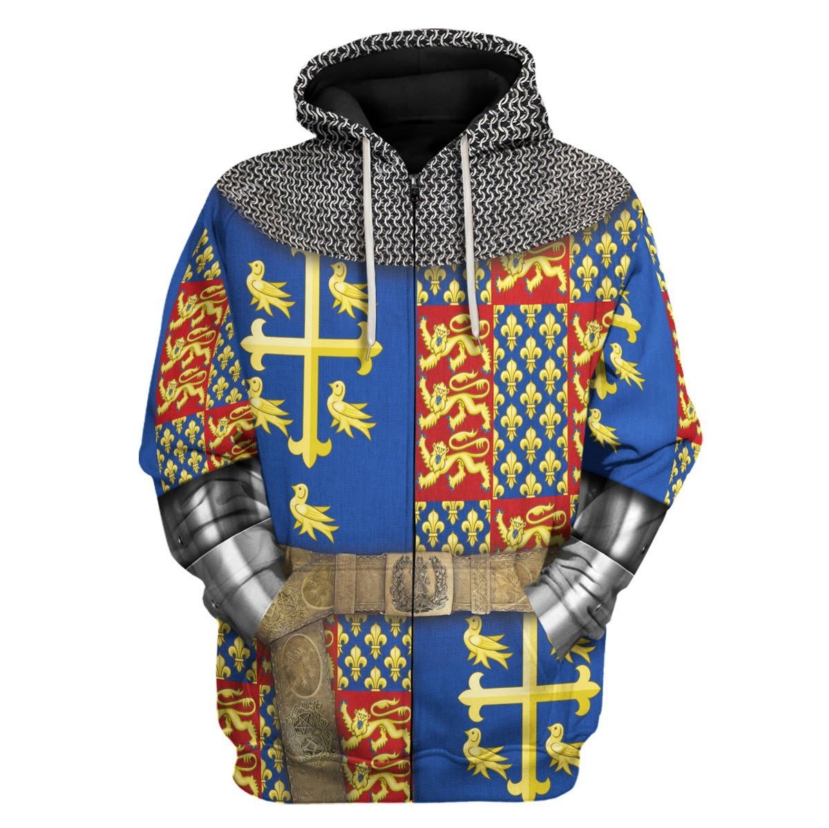 King Richard Ii Zip Fleece Hoodie / S Qm783