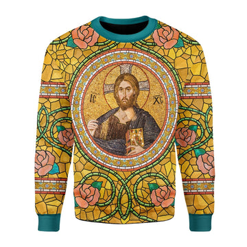 Customspig Sweatshirt Jesus 3D Apparel