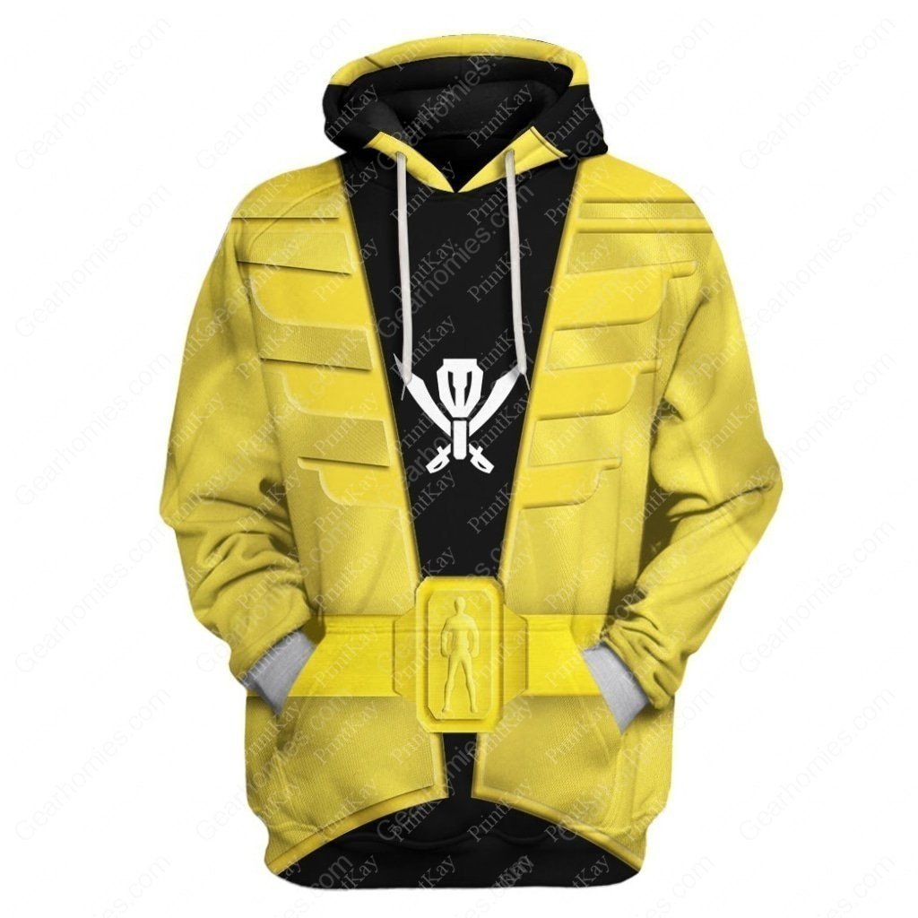 Yellow Kaizoku Sentai Gokaiger Hoodie / Xs Shirt Pants