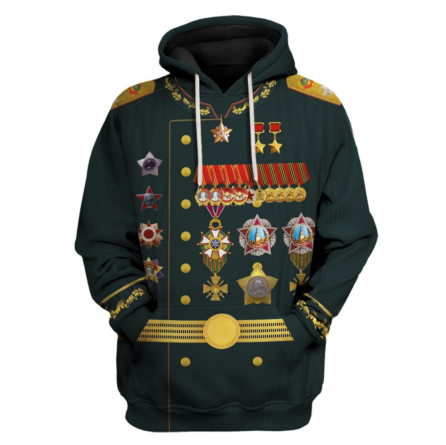 Ivan Stepanovich Koniev Fleece Hoodie / S Qm1373