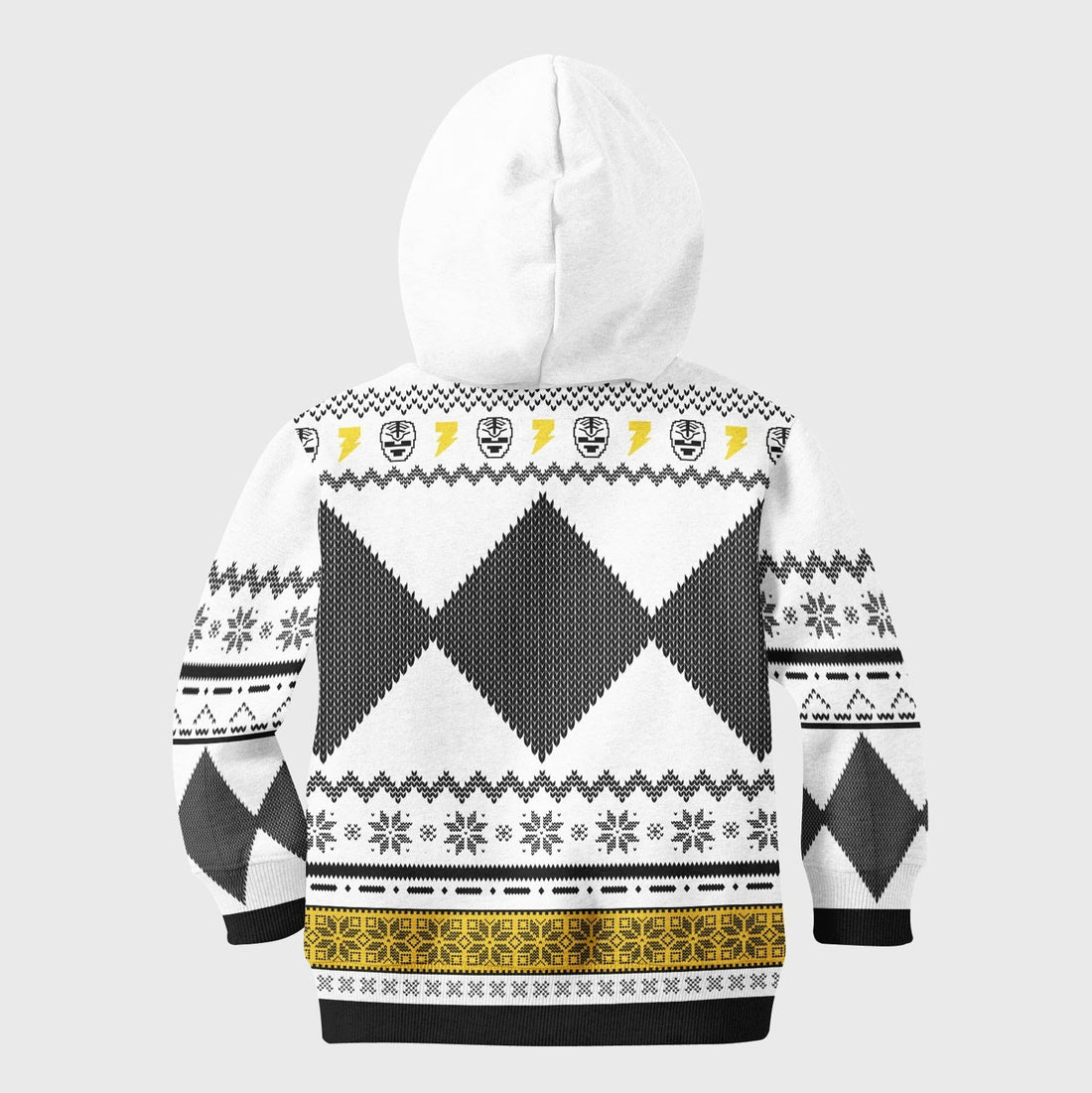 HumansBold 3D Kid Hoodie White Power Rangers