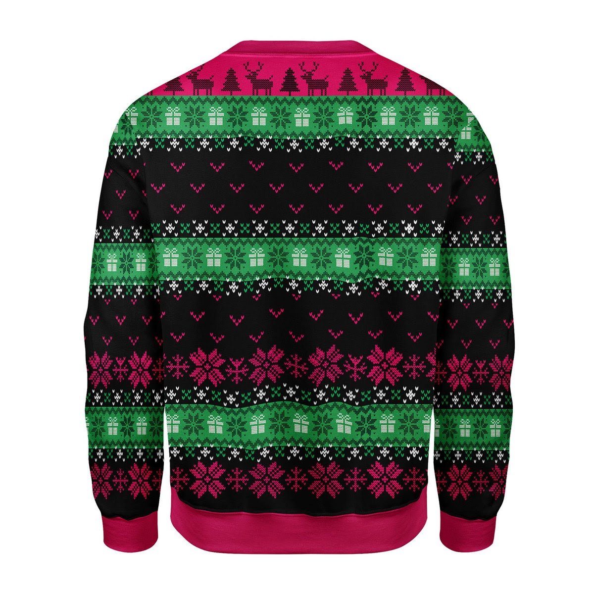 Customspig Christmas Sweater Stink Stank Stunk Breast Cancer 3D Apparel