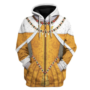 Queen Elizabeth I Fleece Zip Hoodie